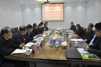 泰国中泰冻干公司董事长萧炜一行到 3499手机版拉斯维加斯,3499拉斯维加斯集团旗下农业企业参访