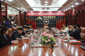 中国民营经济国际合作商会领导莅临3499手机版拉斯维加斯,3499拉斯维加斯集团参观考察